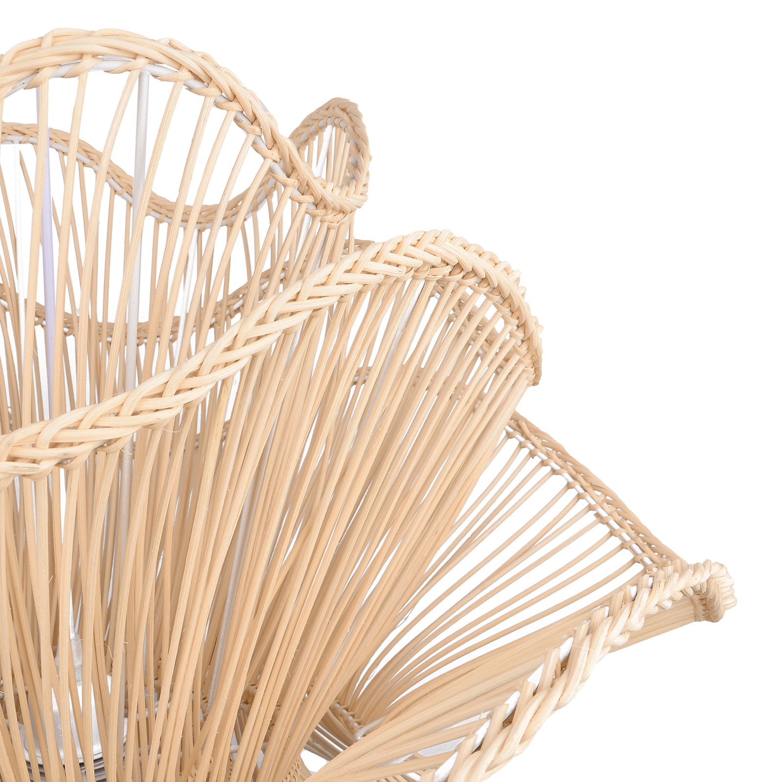 Handcrafted Wabi-Sabi Rattan Chandelier Natural Boho Lighting for Living Room, Dining Room & Bedroom