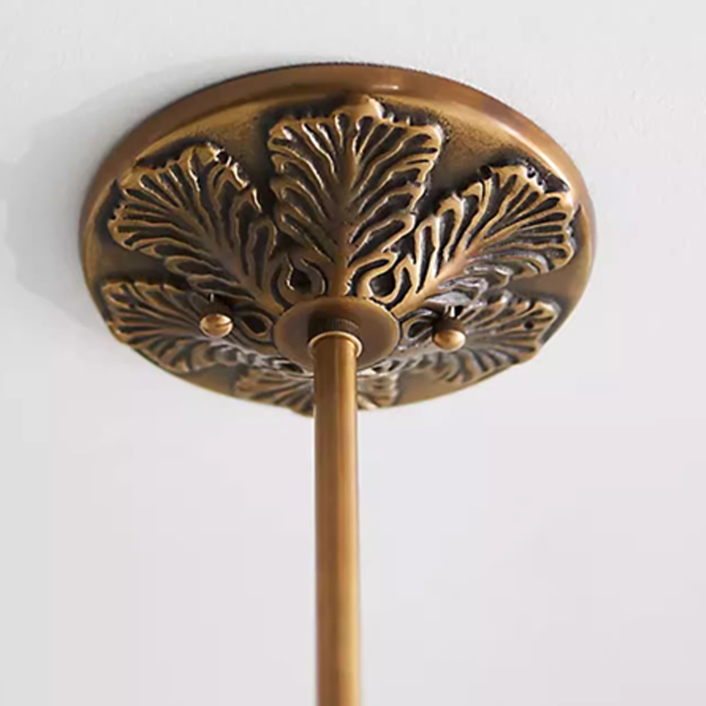 Vintage Simple Glass Pumpkin Pendant Light Kitchen Island Lighting