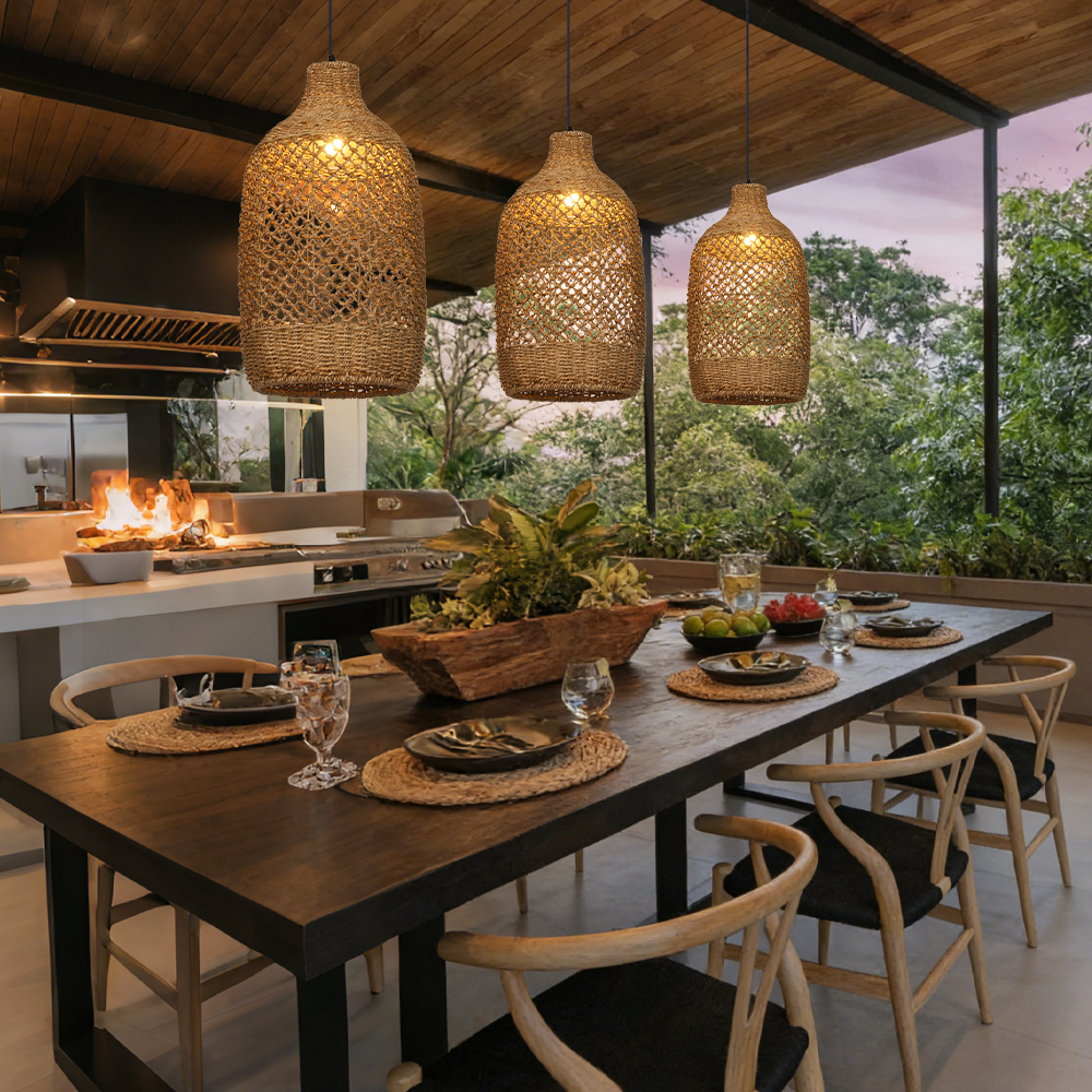 Wabi-sabi 5-in-1 Living Room Waterweed Pendant Lights