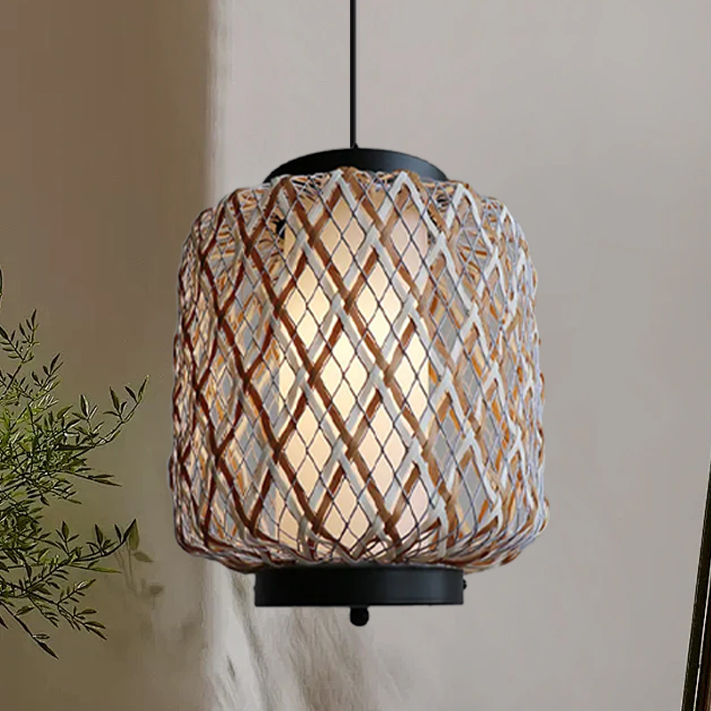 Outdoor Waterproof Lantern Rattan Pendant Lights