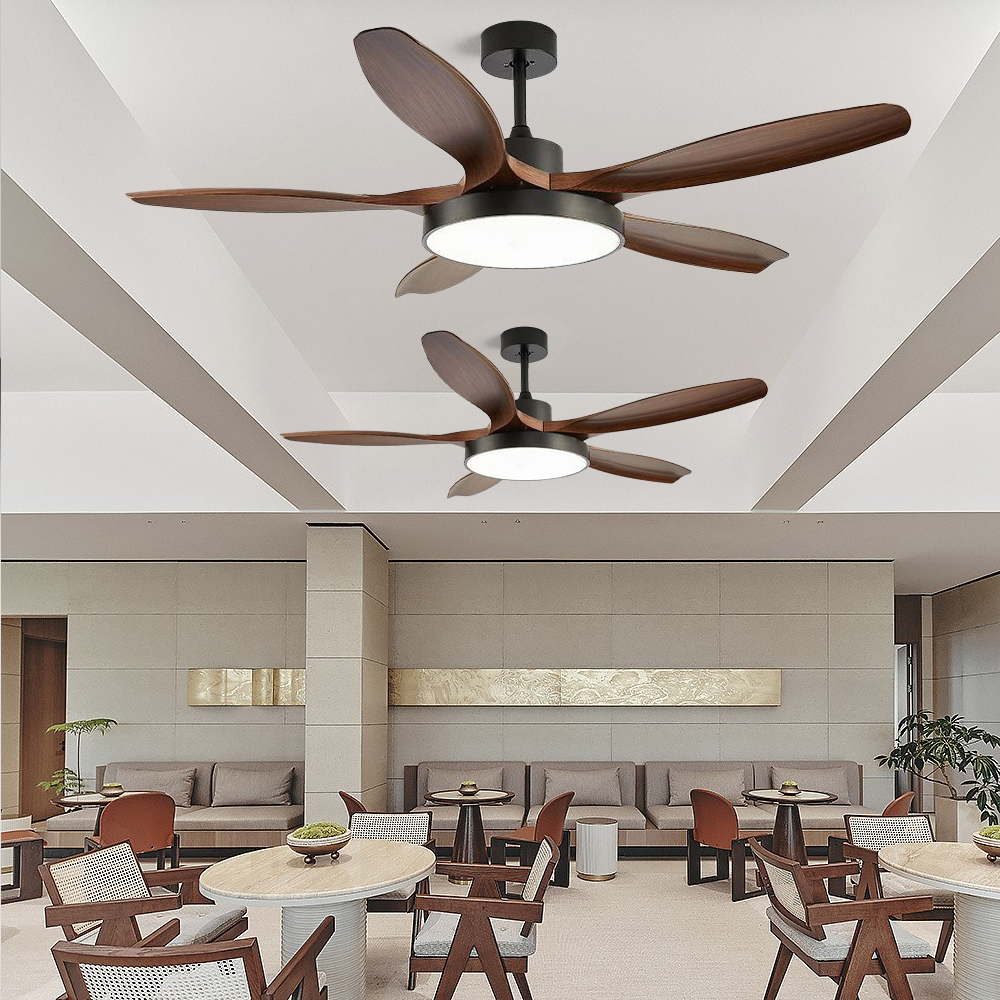 Large Five-leaf Ceiling Fan Light Full Spectrum LED Fan Light