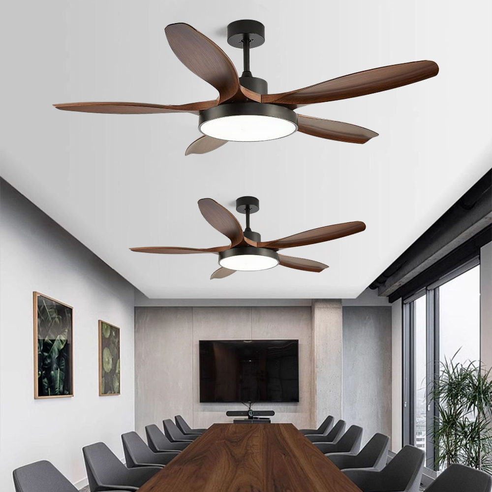 Large Five-leaf Ceiling Fan Light Full Spectrum LED Fan Light