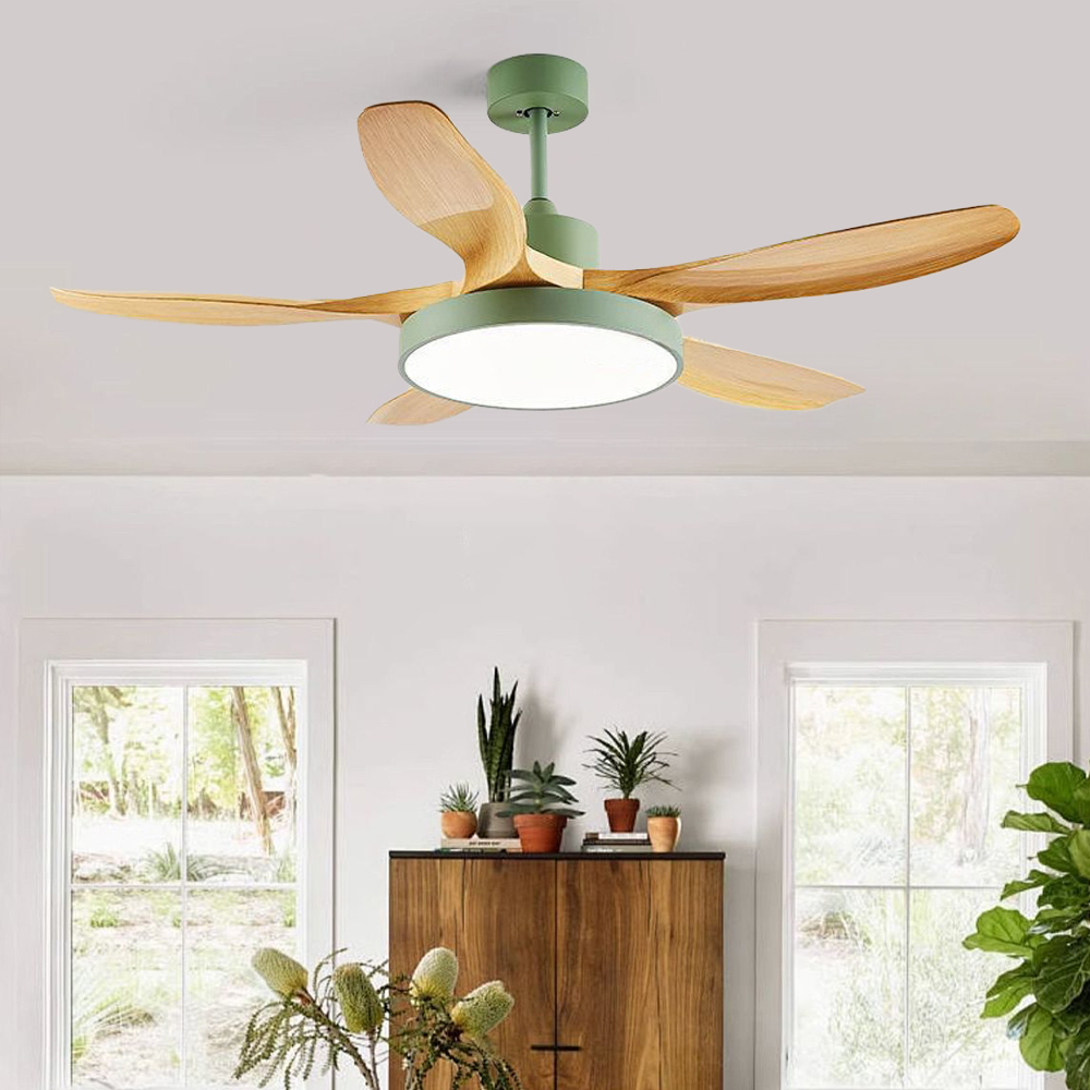 Large Five-leaf Ceiling Fan Light Full Spectrum LED Fan Light