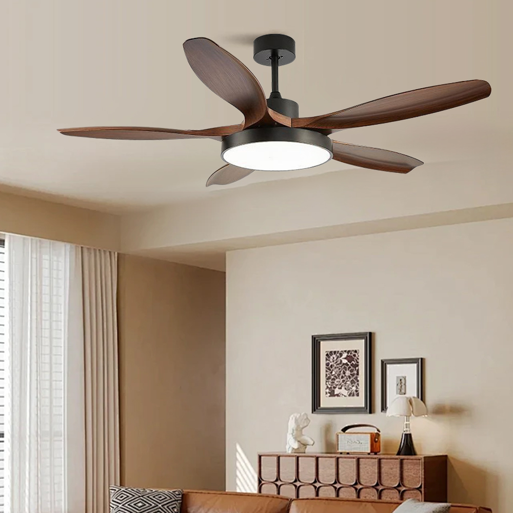 Large Five-leaf Ceiling Fan Light Full Spectrum LED Fan Light