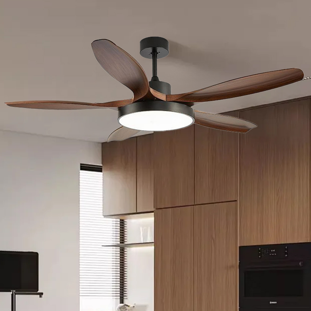 Large Five-leaf Ceiling Fan Light Full Spectrum LED Fan Light