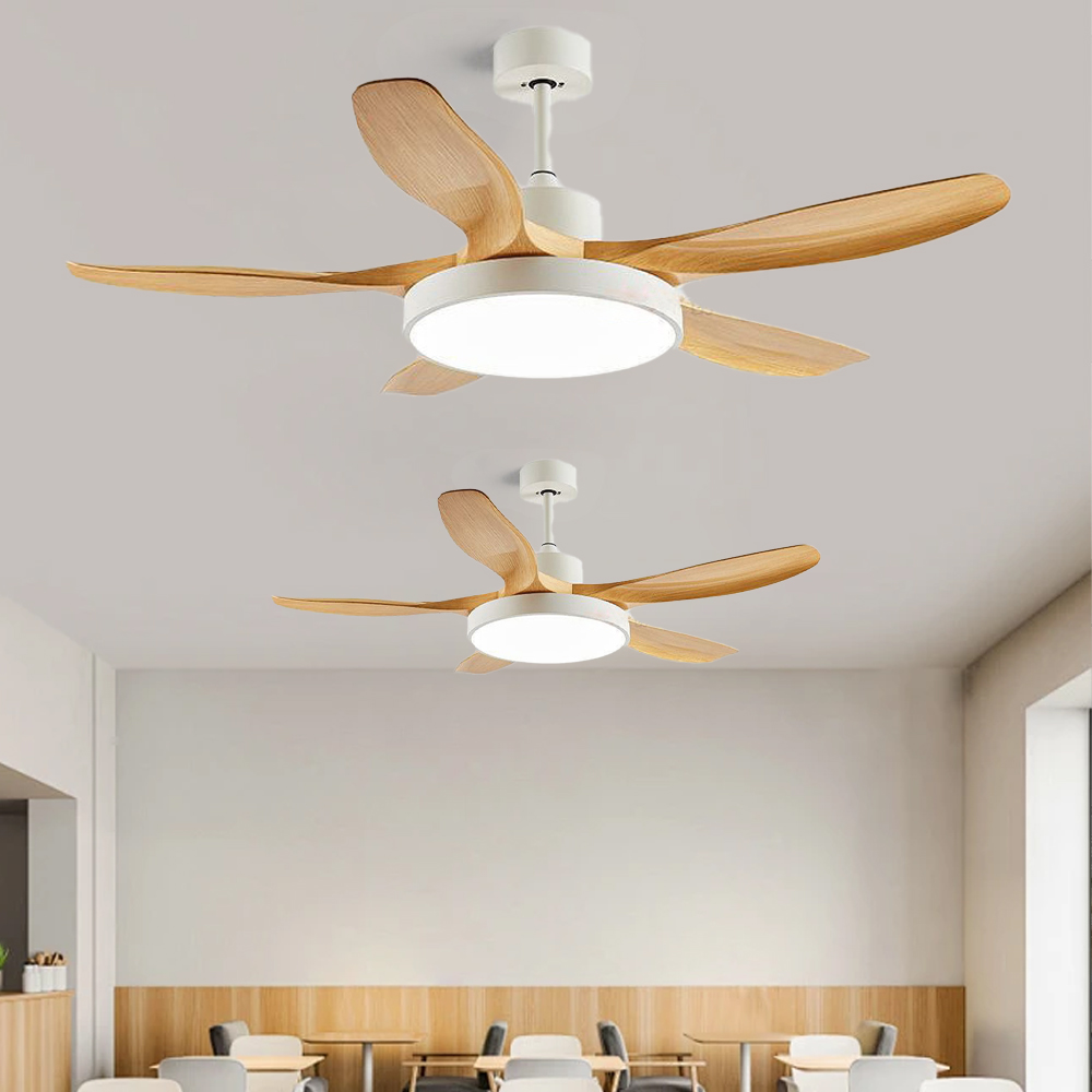 Large Five-leaf Ceiling Fan Light Full Spectrum LED Fan Light