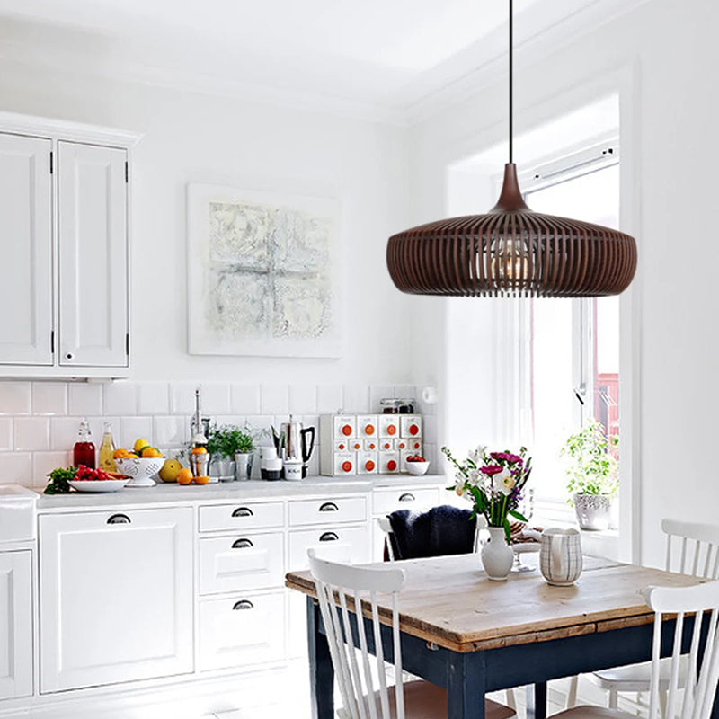 Natural Wood Pendant Lights