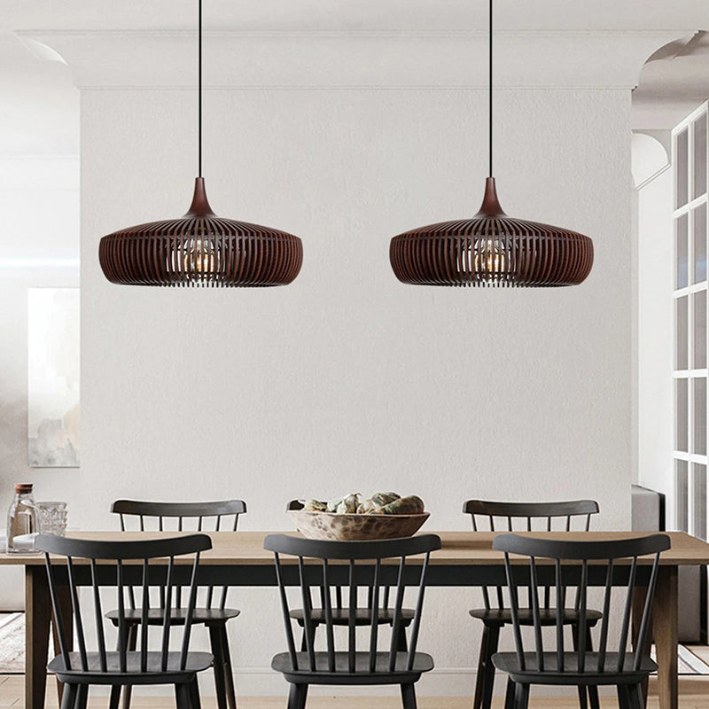 Natural Wood Pendant Lights