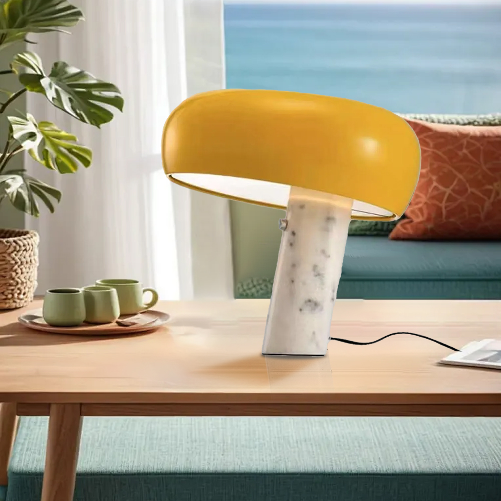 Snoopy Mushroom Marble Table Lamp Bedside Lamp