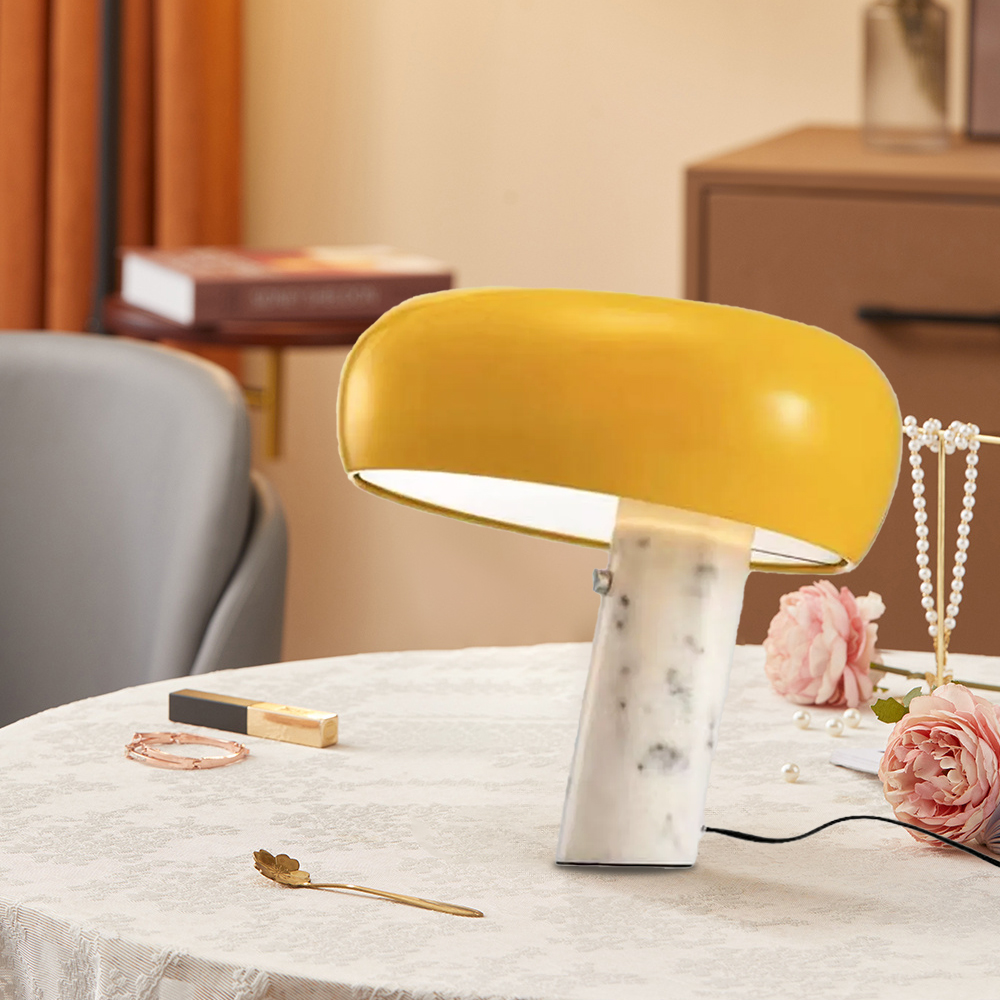 Snoopy Mushroom Marble Table Lamp Bedside Lamp
