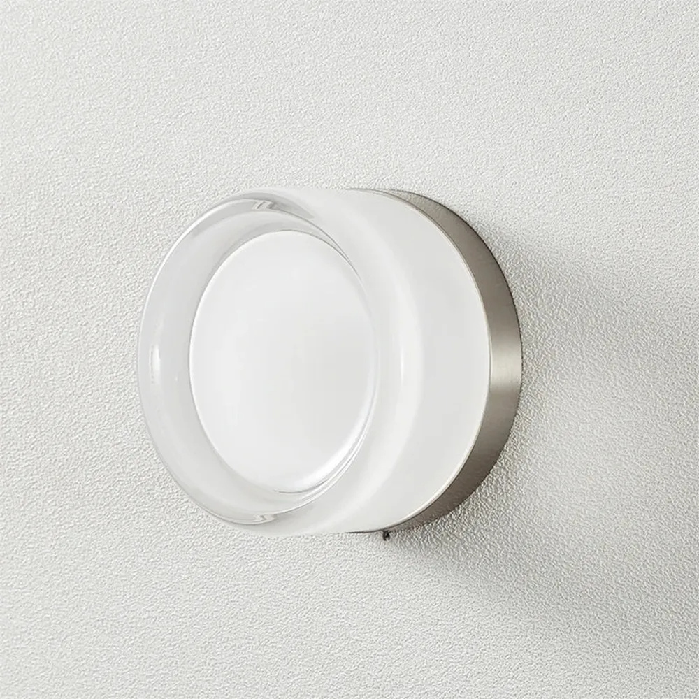 Modern Minimalist Glass Wall Lamp Corridor Bedroom Bathroom Decorative Lamp