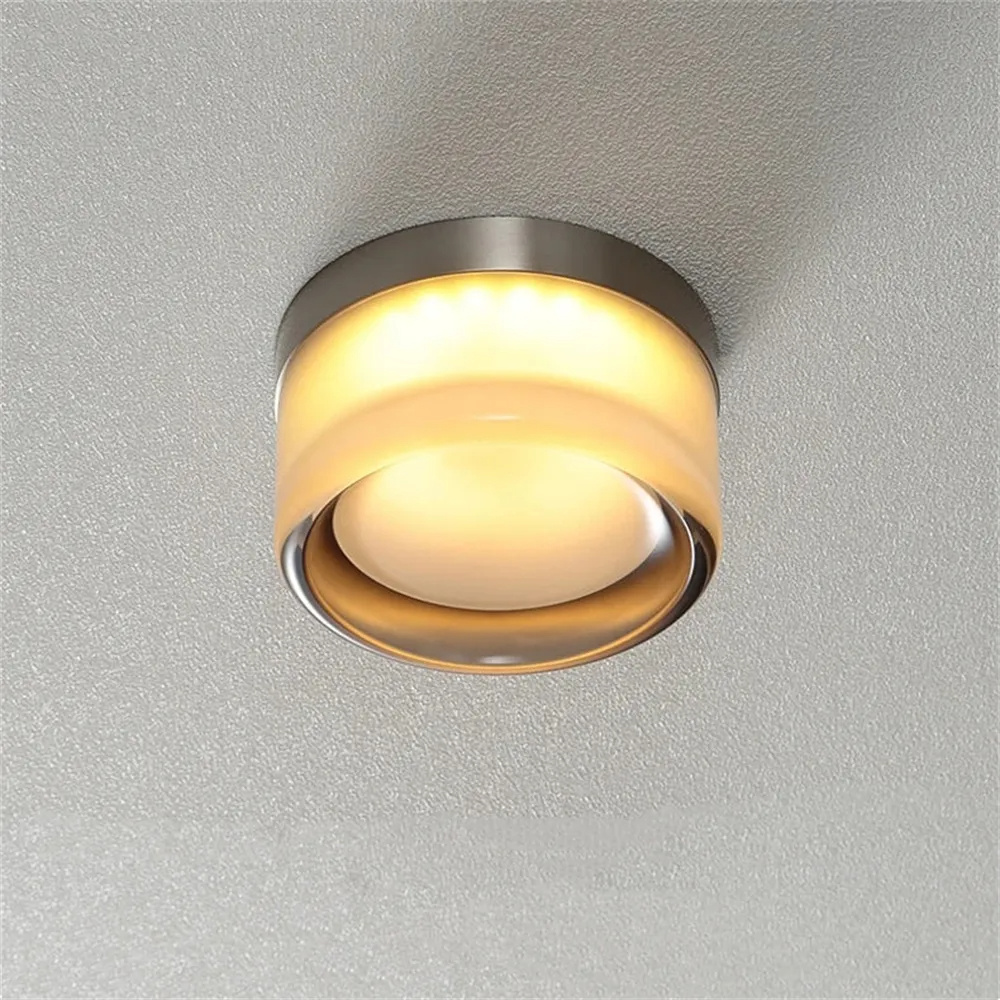 Modern Minimalist Glass Wall Lamp Corridor Bedroom Bathroom Decorative Lamp