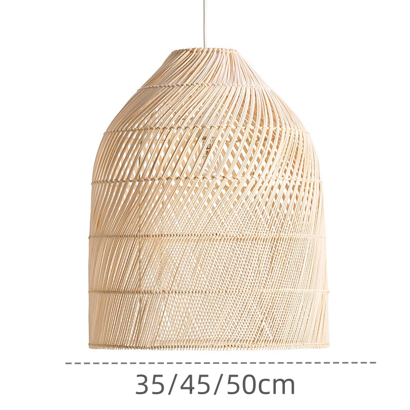 Classic Rattan Bell Dining Room Pendant Light