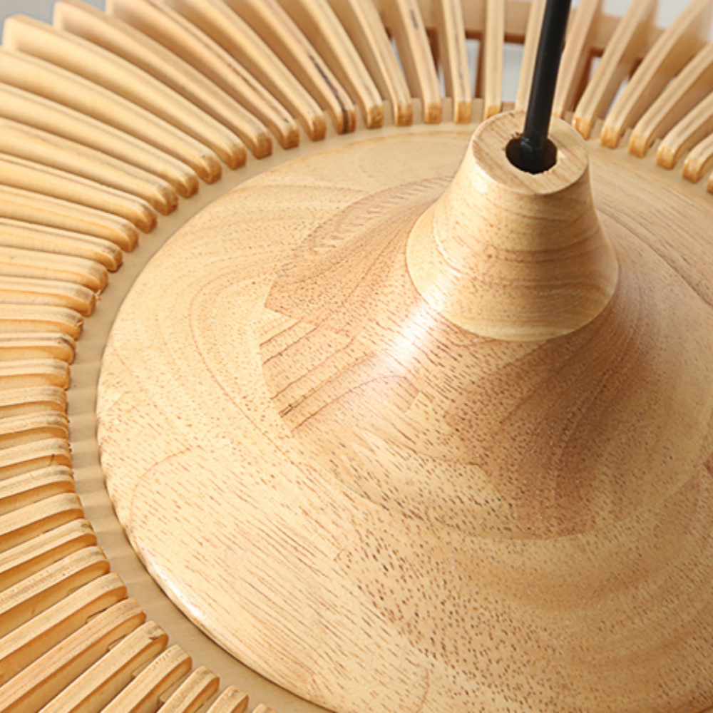 Japanese Style Wooden Living Room Pendant Light