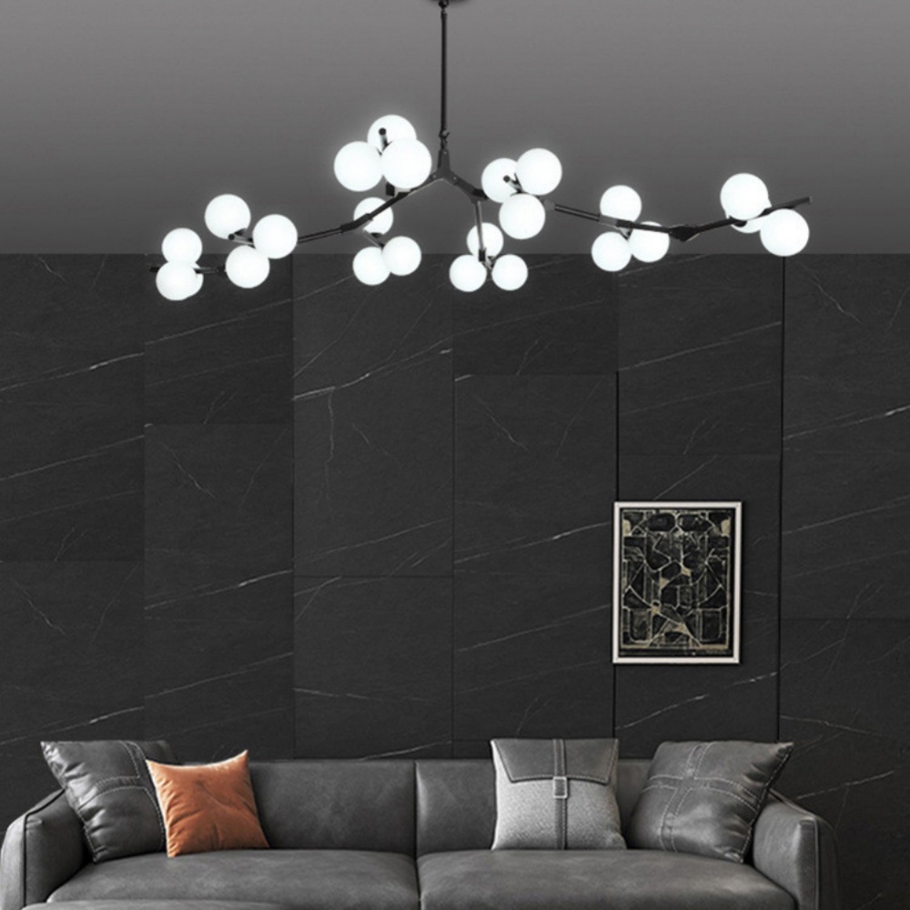 Modern Glass Ball Molecular Chandelier Living Room Pendant Light