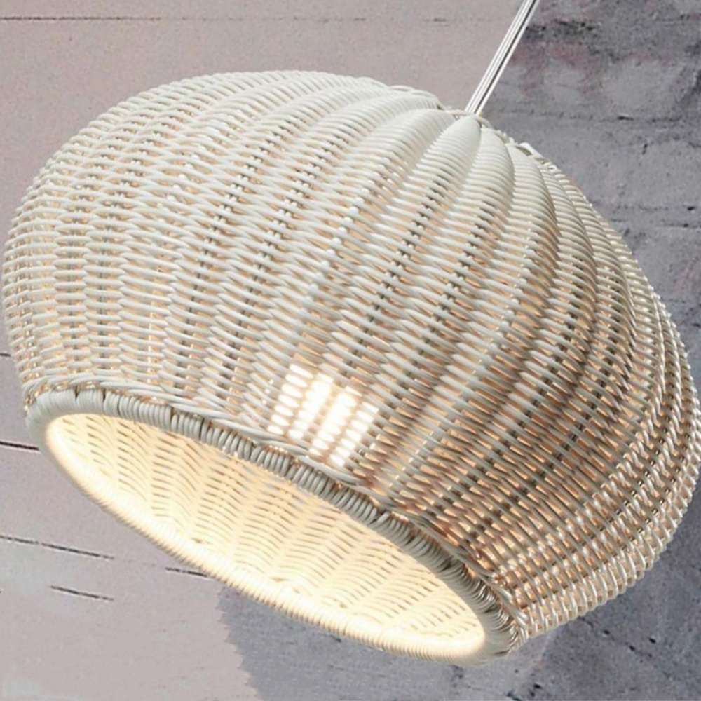 Outdoor Waterproof Restaurant Hand-woven Rattan Chandelier