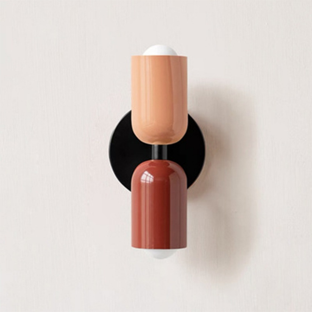 Nordic Multicolor Double Head Wall Lamp Bedroom Bedside Corridor Wall Light