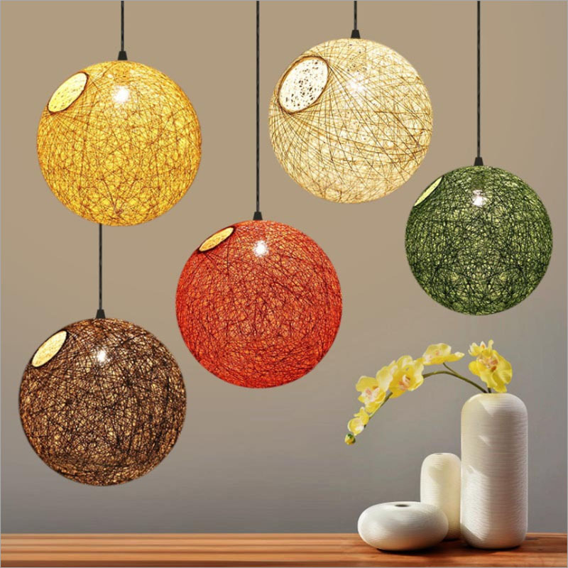 Modern Simple Ball Pendant Light Restaurant Shopping Mall Lampshade