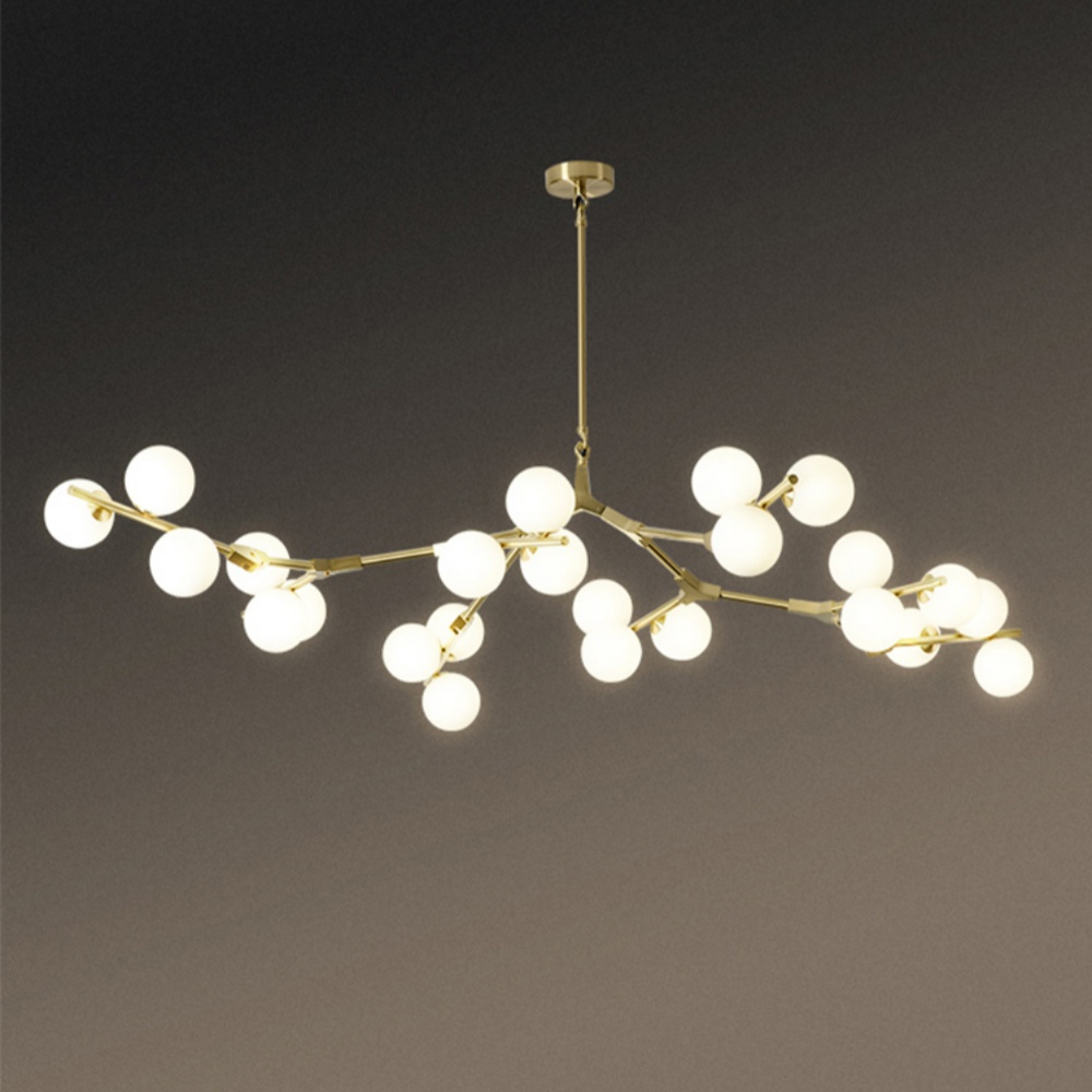 Modern Glass Ball Molecular Chandelier Living Room Pendant Light