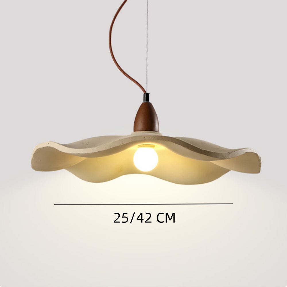 Wabi-sabi Chandelier Dining Room Bedroom Solid Wood Pendant Light