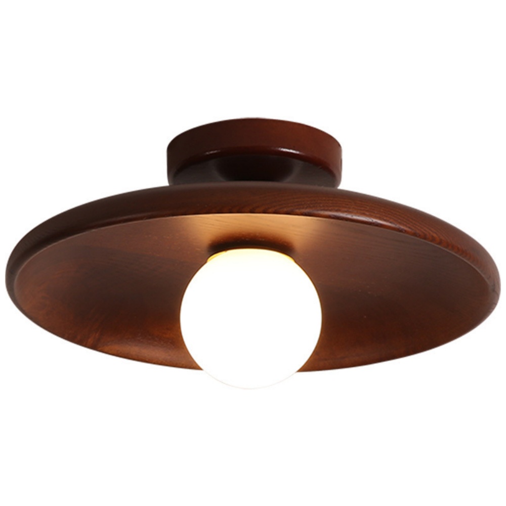 Modern Simple Cloakroom Corridor Ntrance Balcony Solid Wood Ceiling Lamp