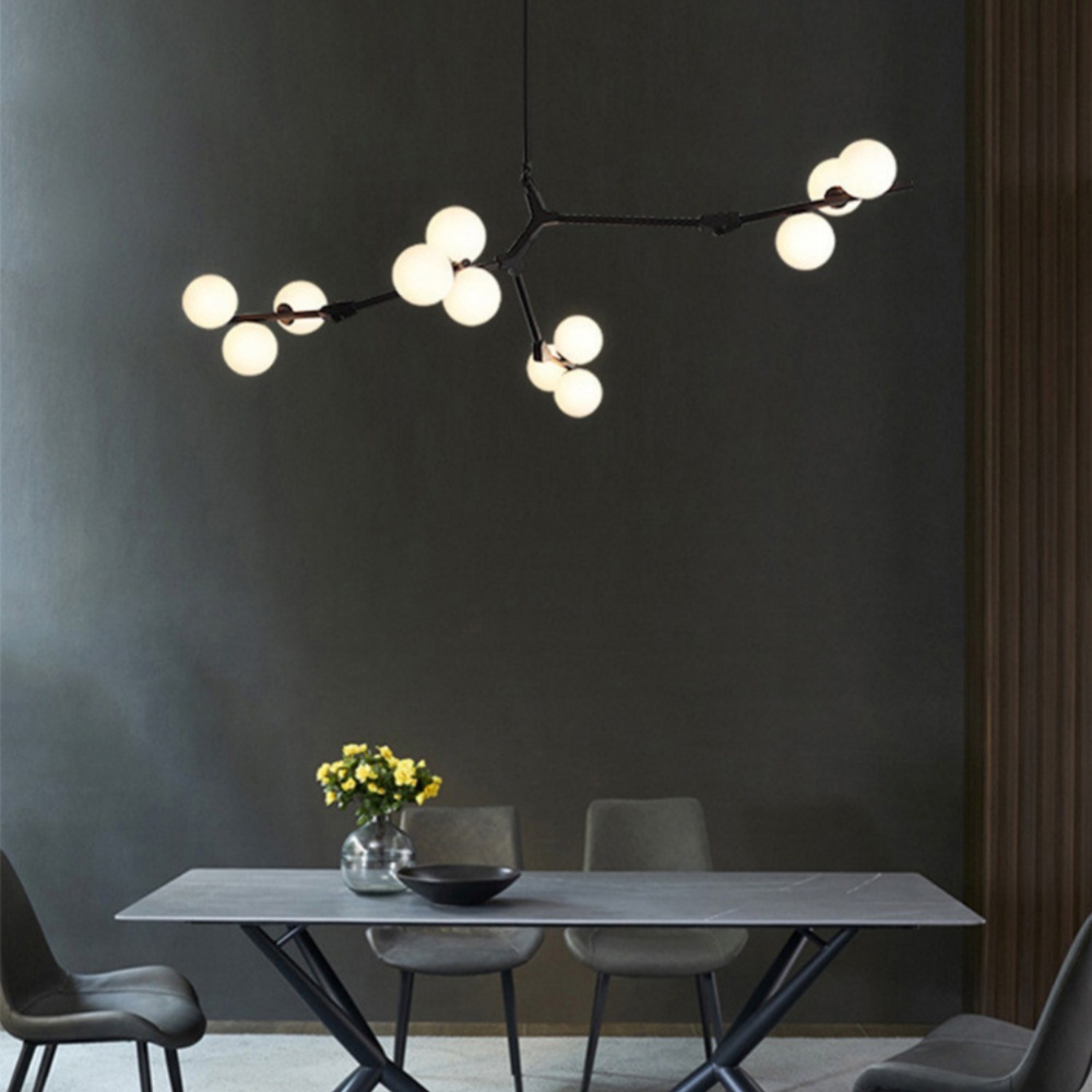 Modern Glass Ball Molecular Chandelier Living Room Pendant Light