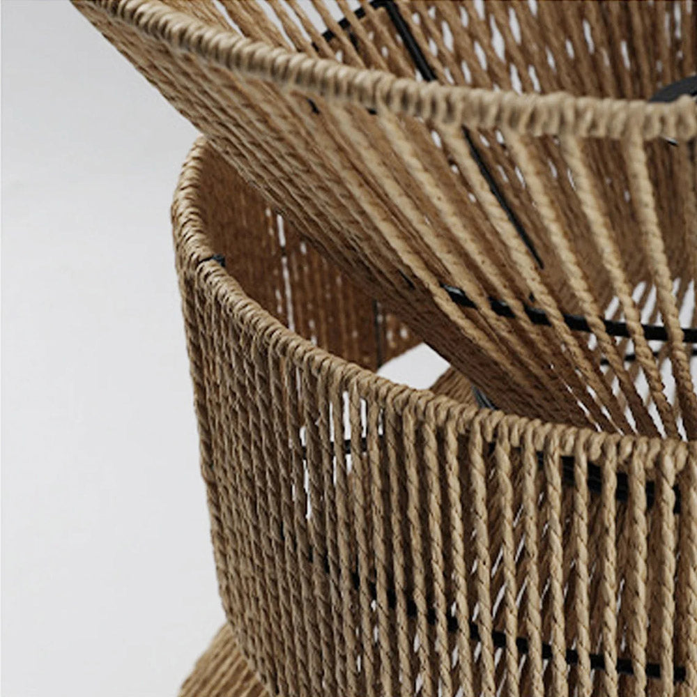 Rustic Hemp Rope Pendant Light