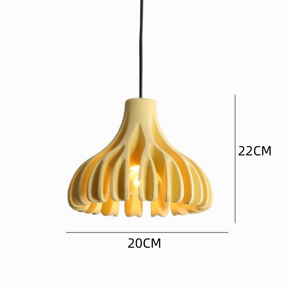 Nordic Corrugated Petal-shaped Colorful Small Pendant Light Bedroom Corridor Lamp