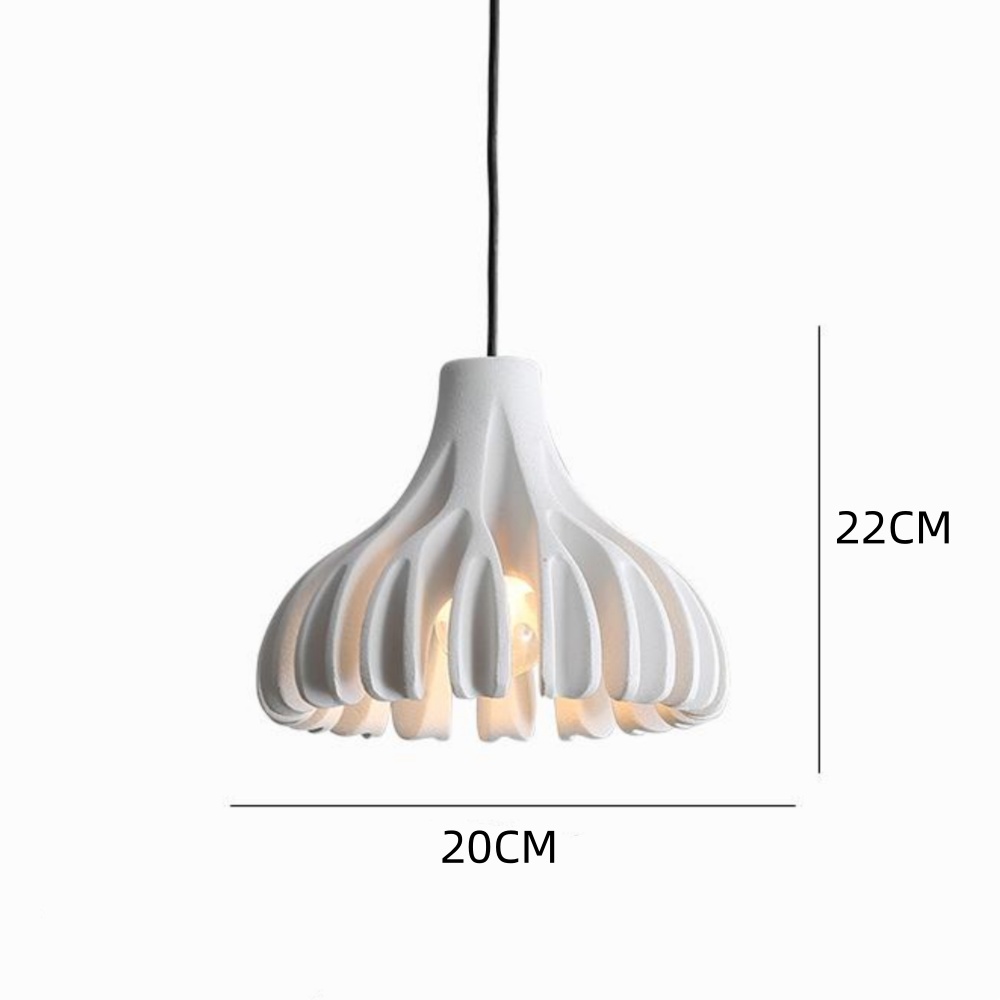 Nordic Corrugated Petal-shaped Colorful Small Pendant Light Bedroom Corridor Lamp