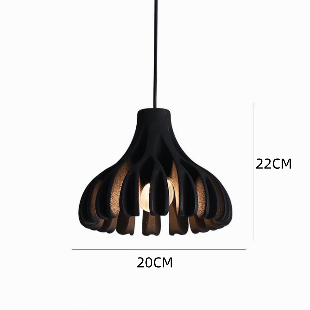 Nordic Corrugated Petal-shaped Colorful Small Pendant Light Bedroom Corridor Lamp