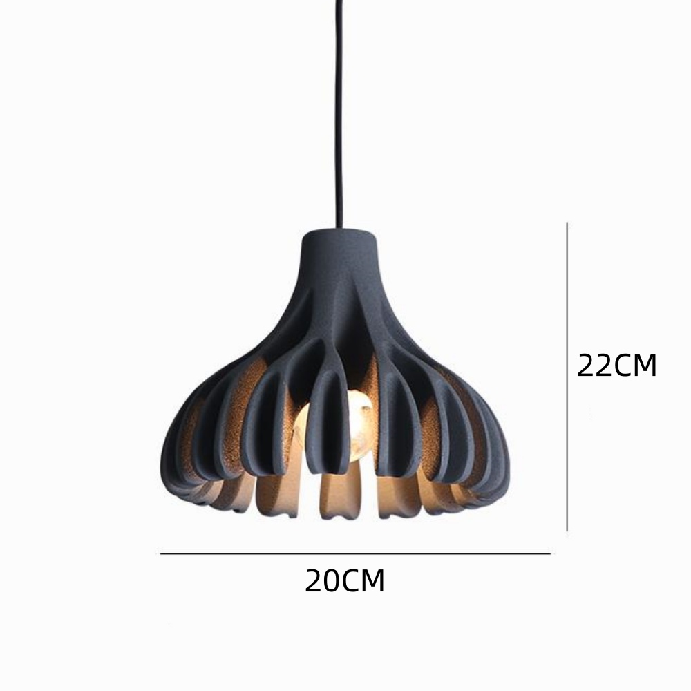 Nordic Corrugated Petal-shaped Colorful Small Pendant Light Bedroom Corridor Lamp