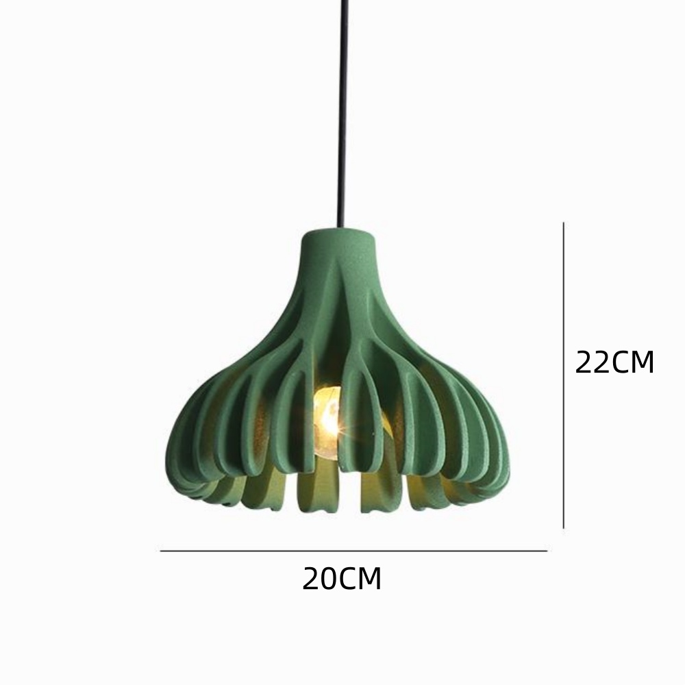 Nordic Corrugated Petal-shaped Colorful Small Pendant Light Bedroom Corridor Lamp