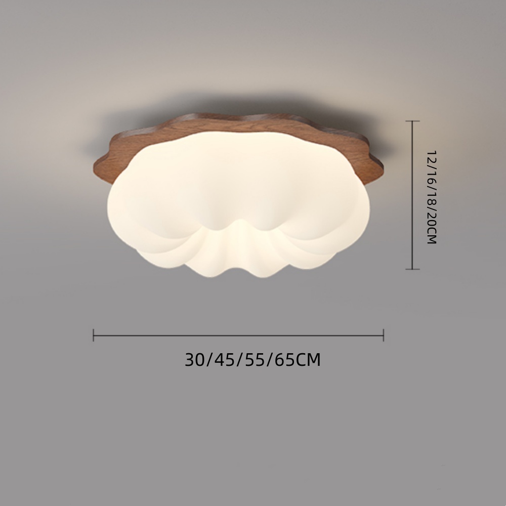 Children's Room Lamps Cloud Cream Three-color Ceiling Light