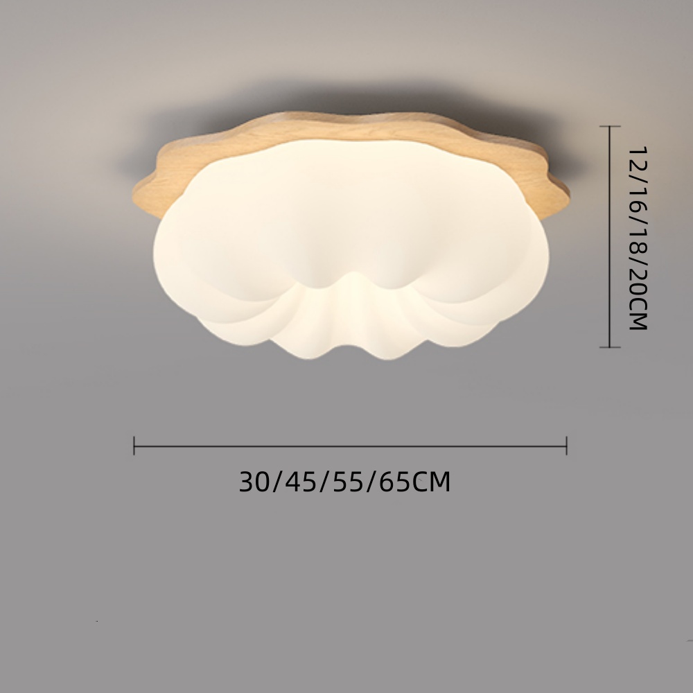 Children's Room Lamps Cloud Cream Three-color Ceiling Light