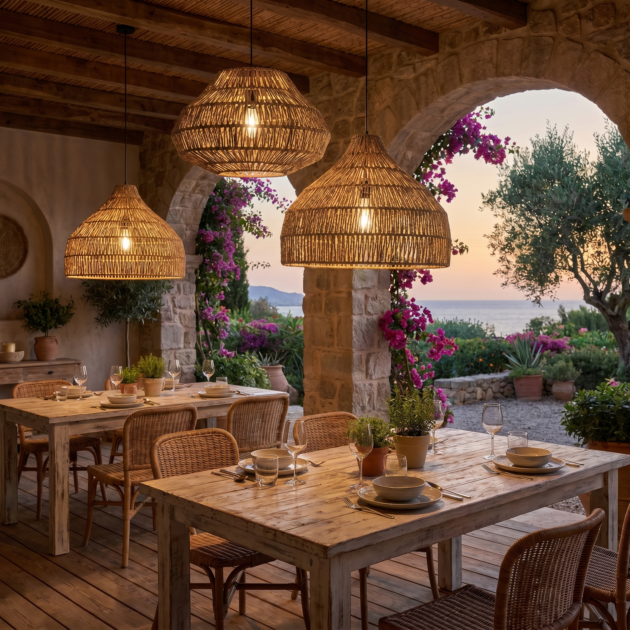 Bohemian Wabi-Sabi Minimalist Handmade Pendant Light