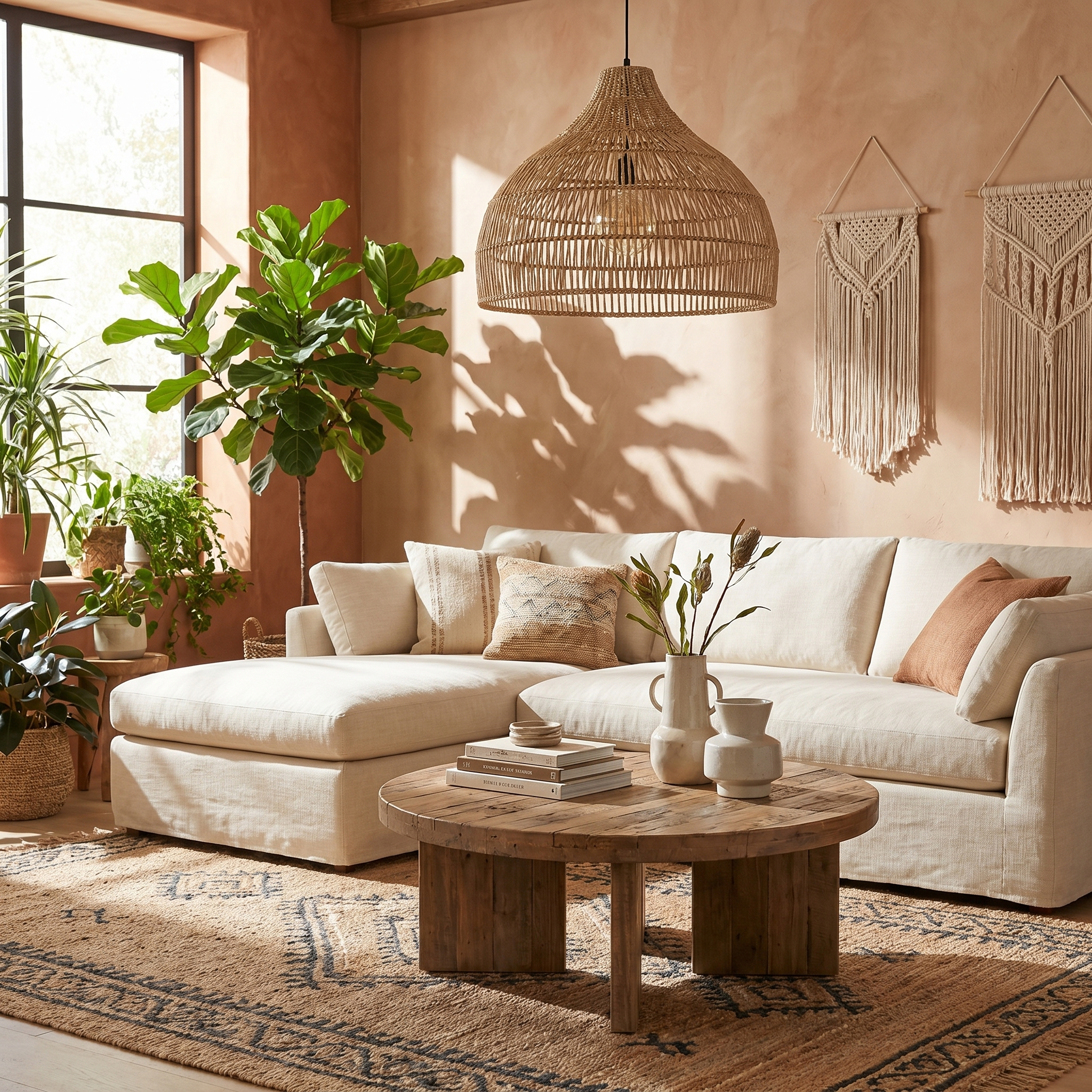 Bohemian Wabi-Sabi Minimalist Handmade Pendant Light