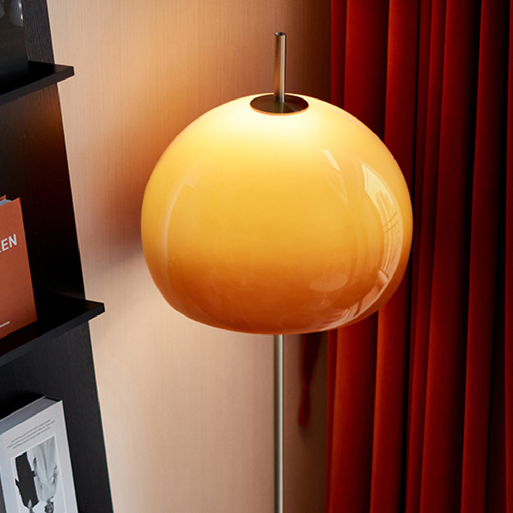 Nordic Mushroom Floor Lamp Living Room Bedroom LED Glass Light
