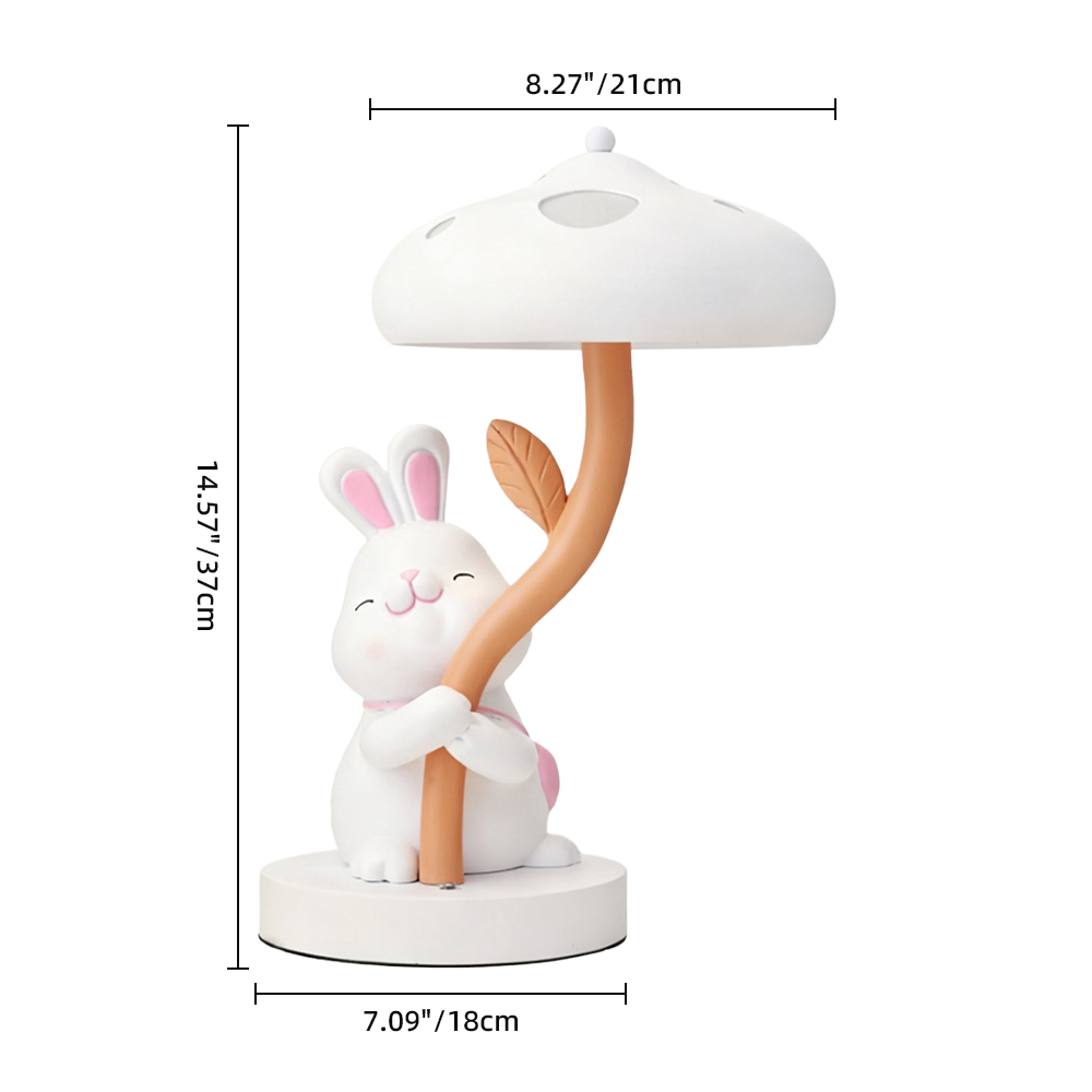 Rabbit Table Lamp for Children's Bedroom Bedside Lamp