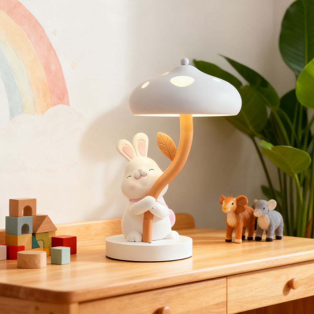 Rabbit Table Lamp for Children's Bedroom Bedside Lamp