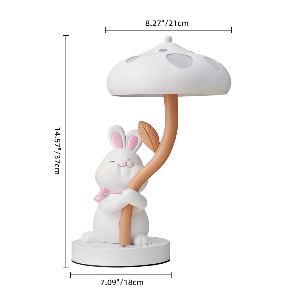 Rabbit Table Lamp for Children's Bedroom Bedside Lamp