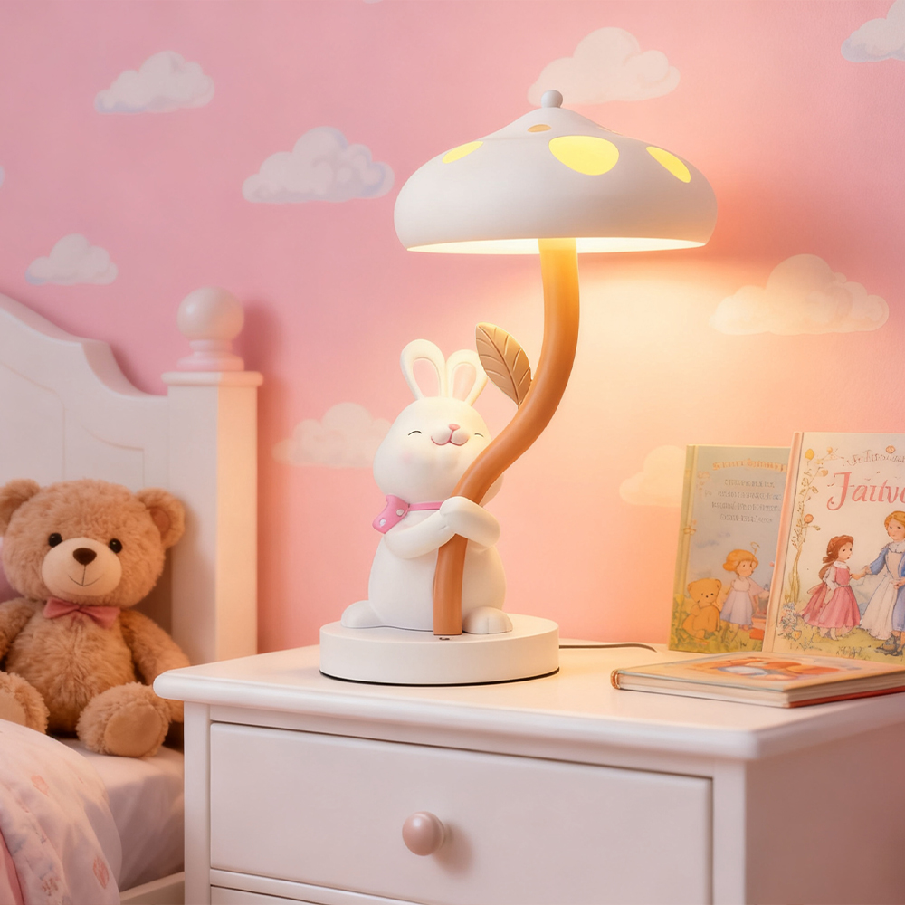 Rabbit Table Lamp for Children's Bedroom Bedside Lamp