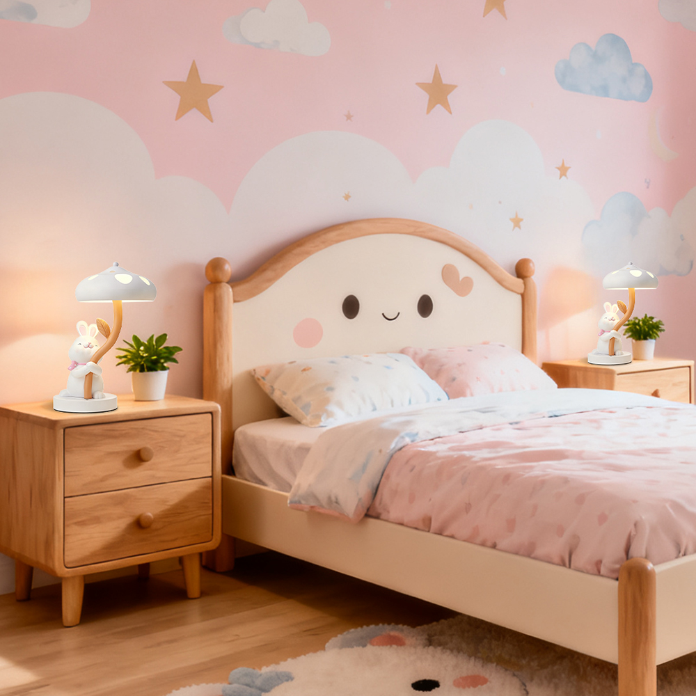 Rabbit Table Lamp for Children's Bedroom Bedside Lamp