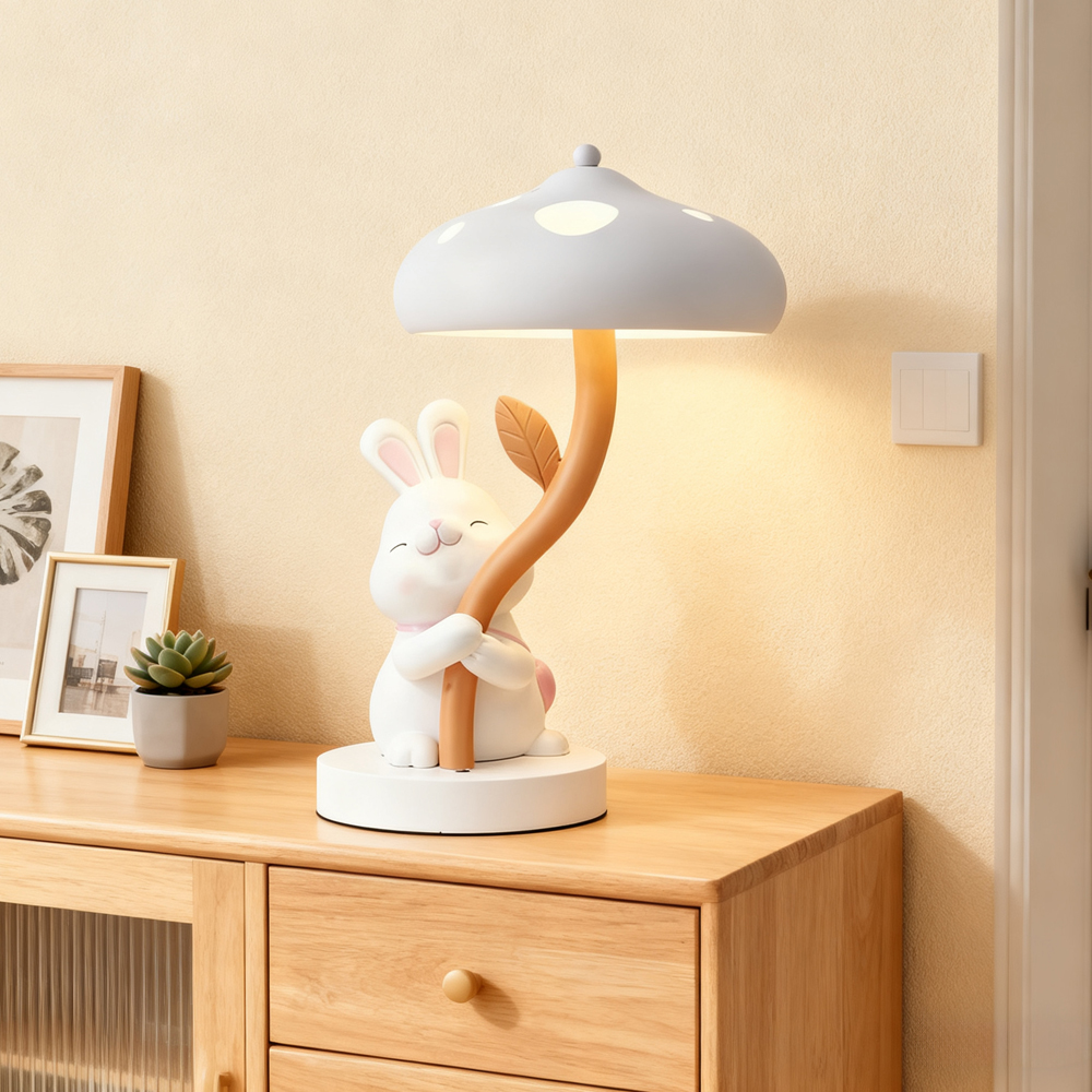 Rabbit Table Lamp for Children's Bedroom Bedside Lamp