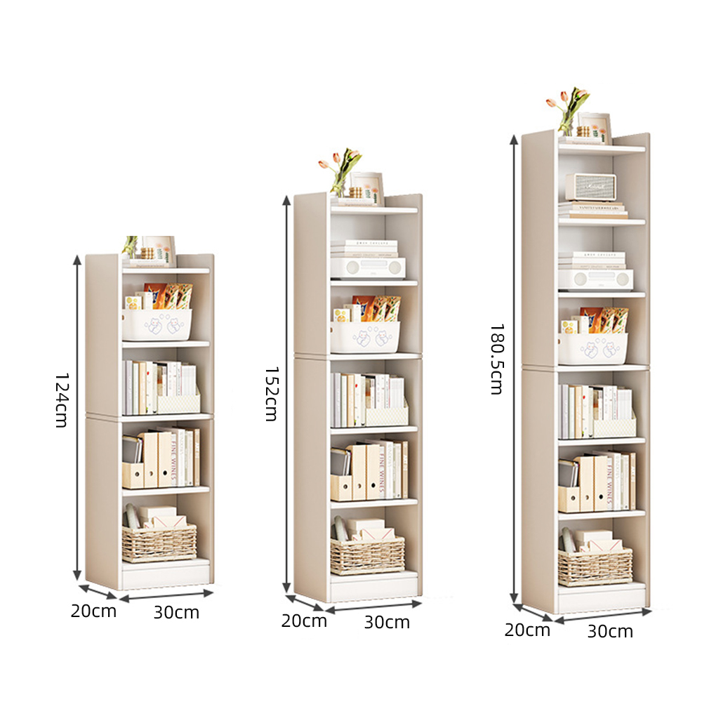Floor-standing Bookshelf Multi-layer Living Room Display Cabinet Storage Bookcase