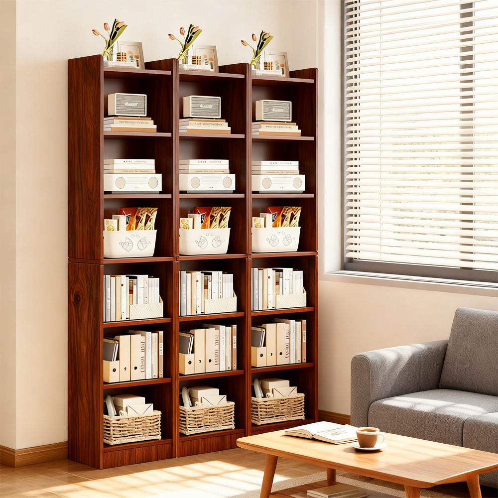 Floor-standing Bookshelf Multi-layer Living Room Display Cabinet Storage Bookcase