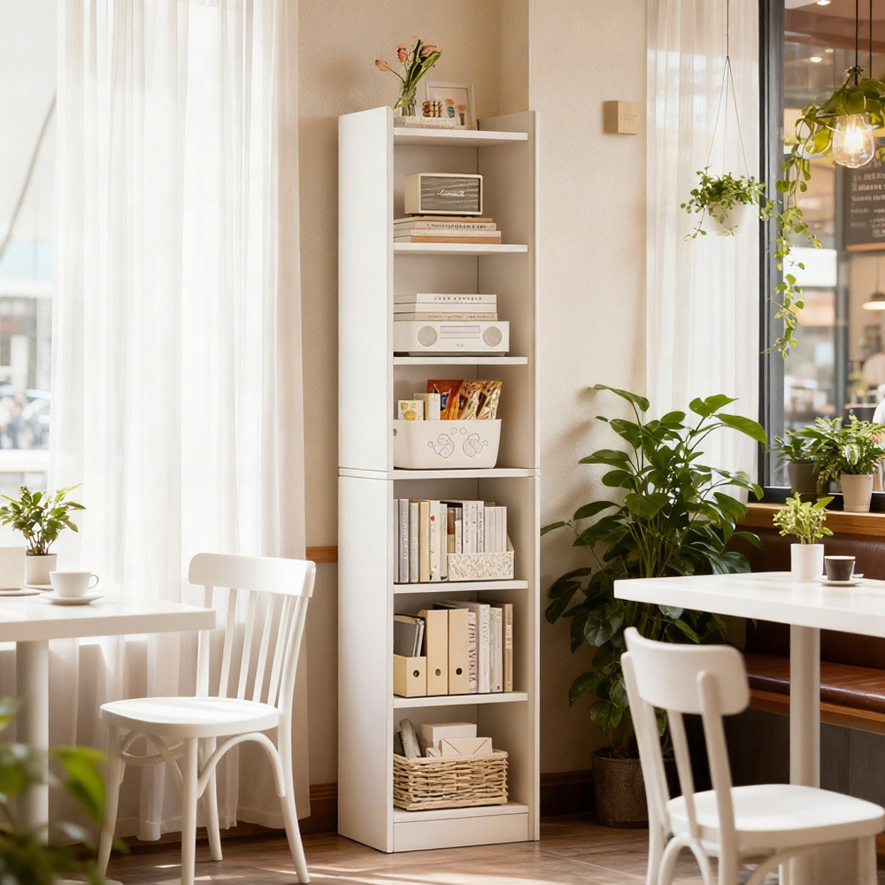 Floor-standing Bookshelf Multi-layer Living Room Display Cabinet Storage Bookcase