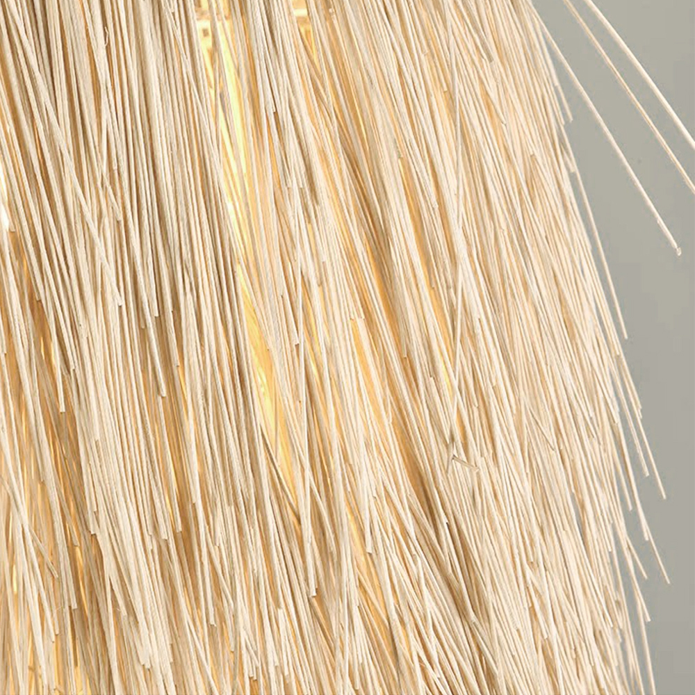 Japanese Rattan Woven Pendant Light Bird's Nest Dining Room Lamp