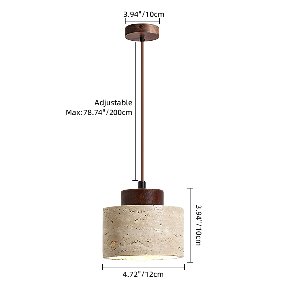 Wabi-sabi Wooden Patchwork Small Pendant Light for Dining Room Ambiance