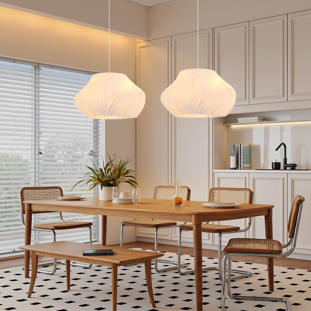 Nordic style wave pendant lights are suitable for dining room