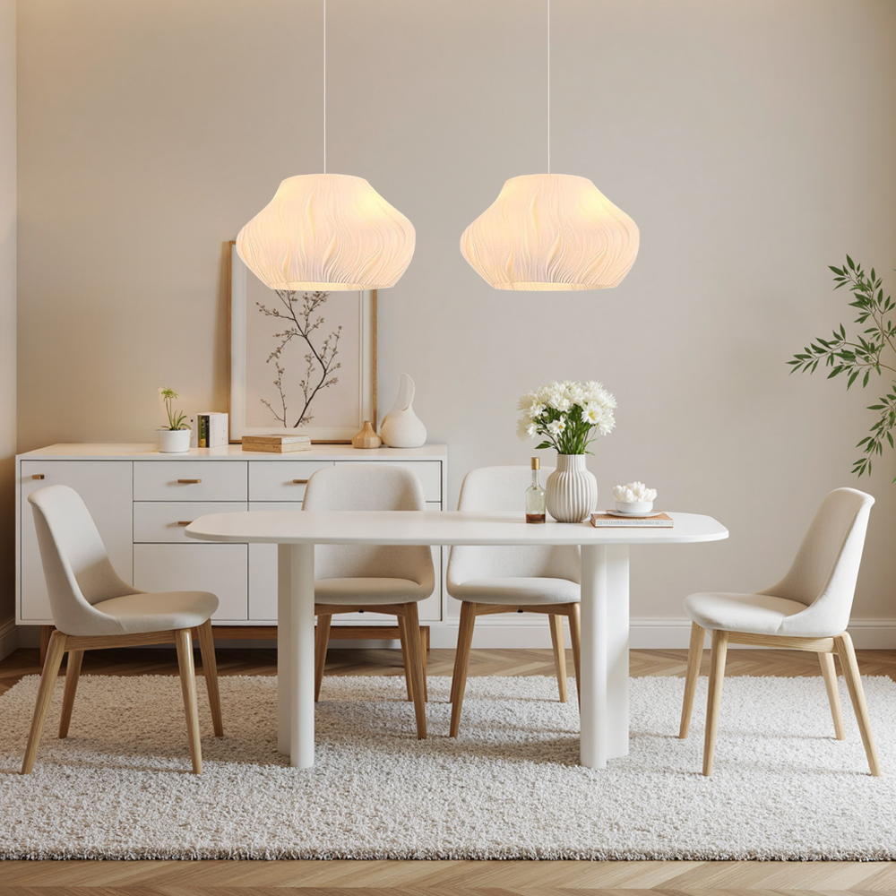 Nordic style wave pendant lights are suitable for dining room